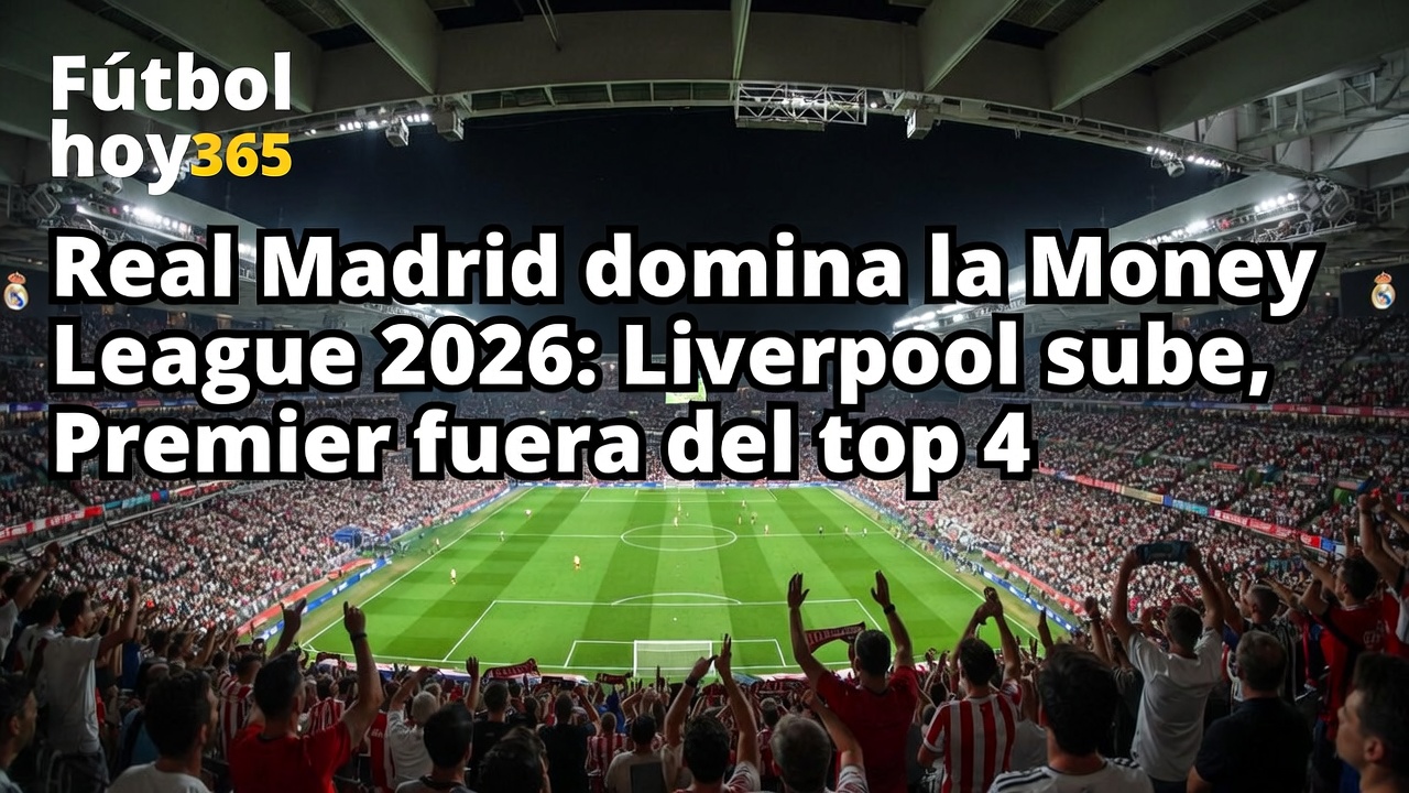 Real Madrid lidera Money League 2026 Liverpool sube, Premier fuera del top 4