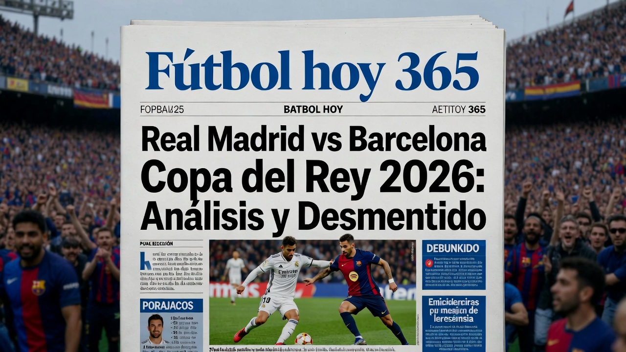 Real Madrid vs Barcelona Copa del Rey 2026 Análisis y Desmentido