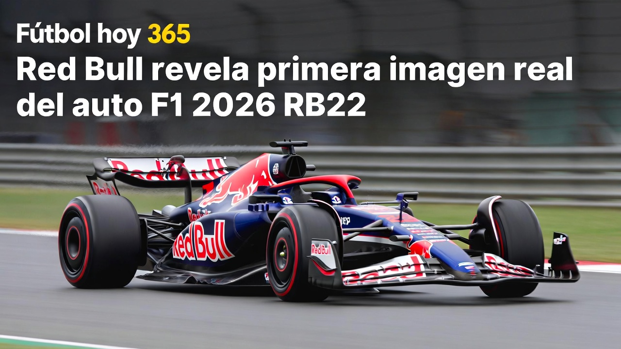 Red Bull revela primera imagen real del auto F1 2026 RB22