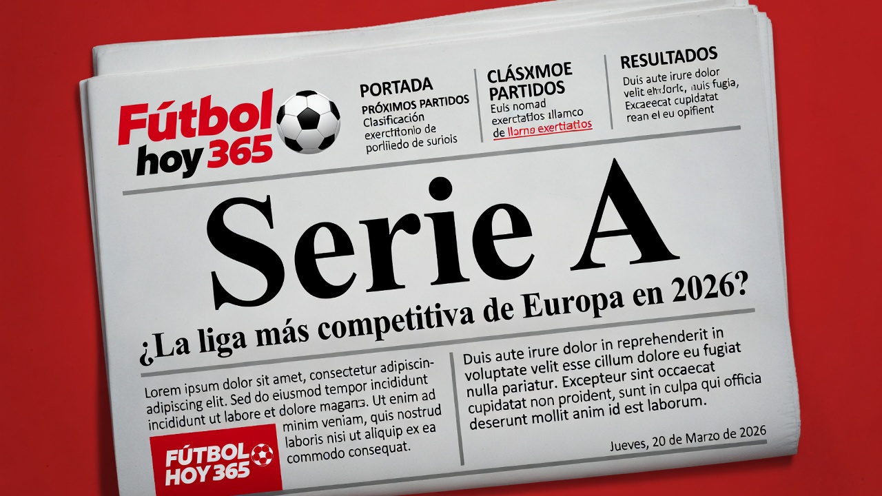 Serie A ¿La liga más competitiva de Europa en 2026