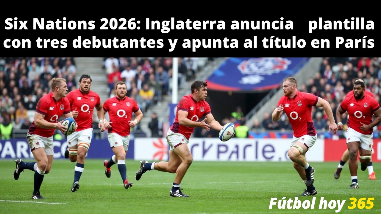 Six Nations 2026 Inglaterra nombra tres debutantes y apunta al título en París