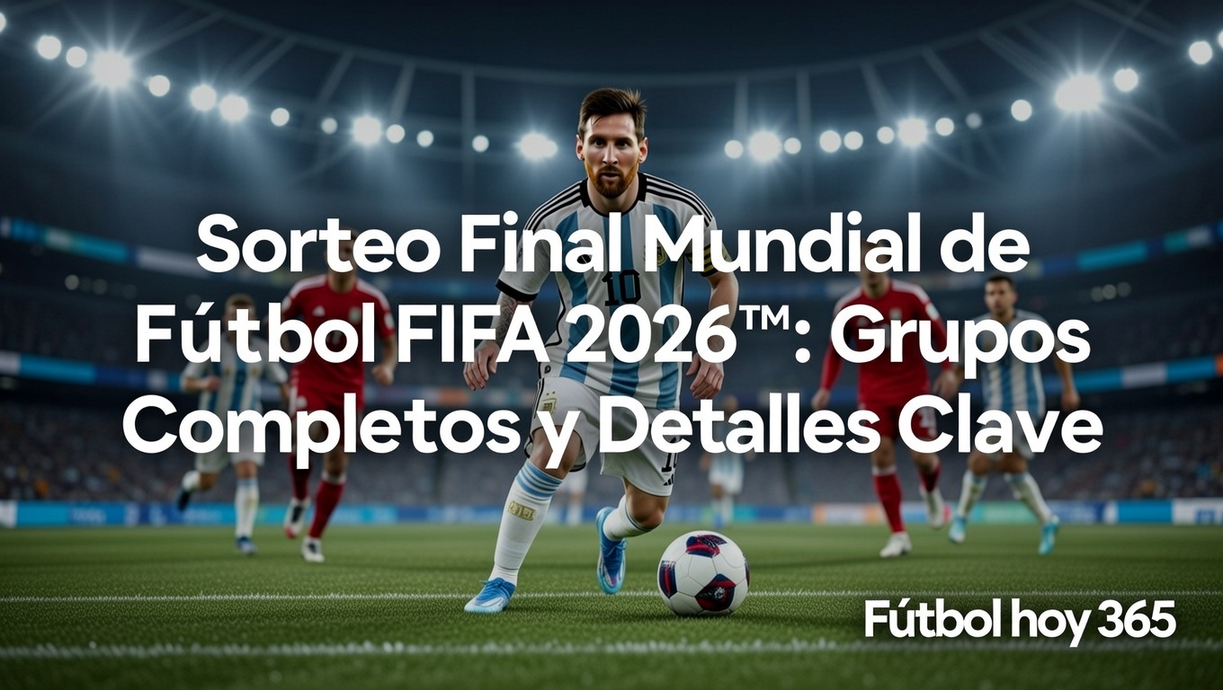 Sorteo Final Mundial de Fútbol FIFA 2026™ Grupos Completos y Detalles Clave