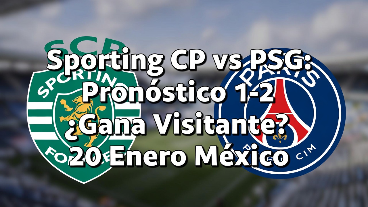Sporting CP vs PSG Pronóstico 1-2 ¿Gana Visitante 20 Enero México