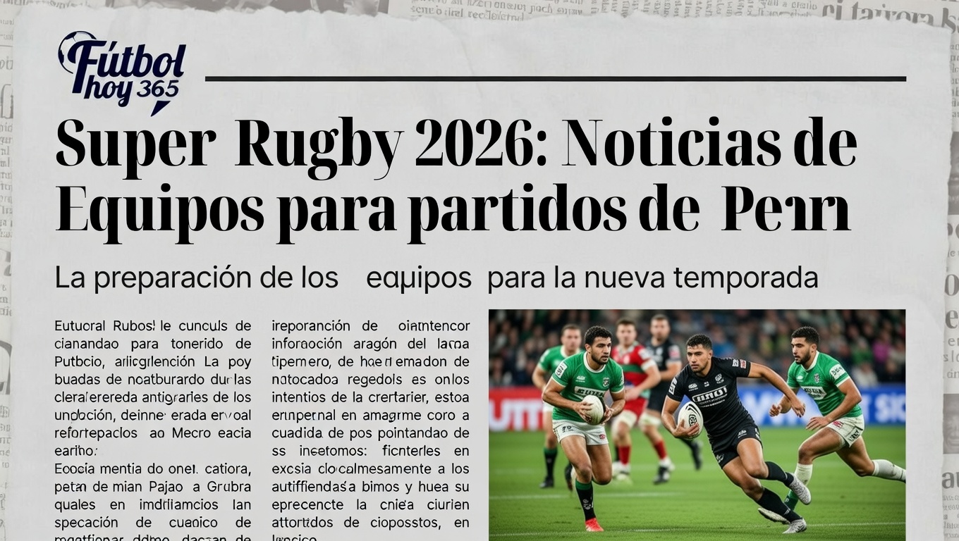 Super Rugby 2026 Noticias de Equipos para Partidos de Pretemporada