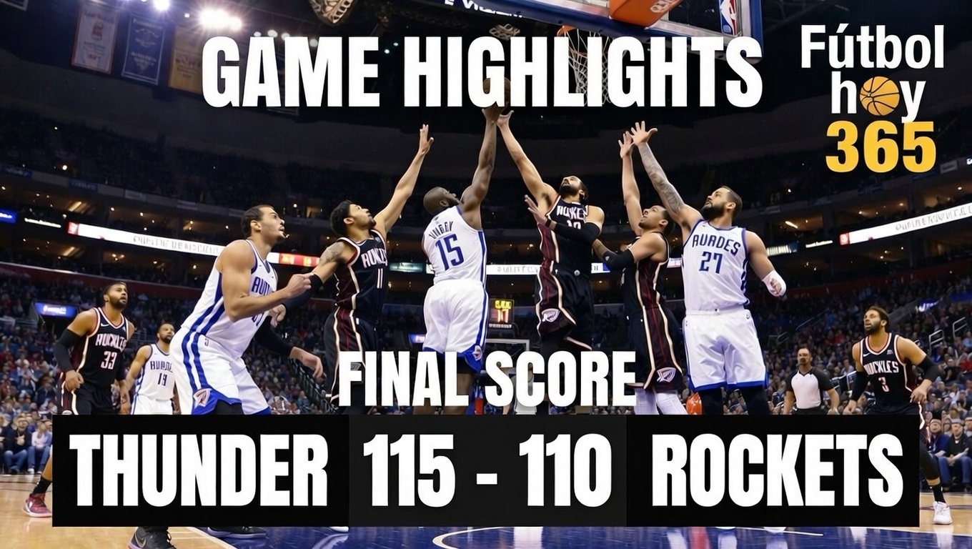 Thunder Vence a Rockets 111-91 5ª Victoria Seguida
