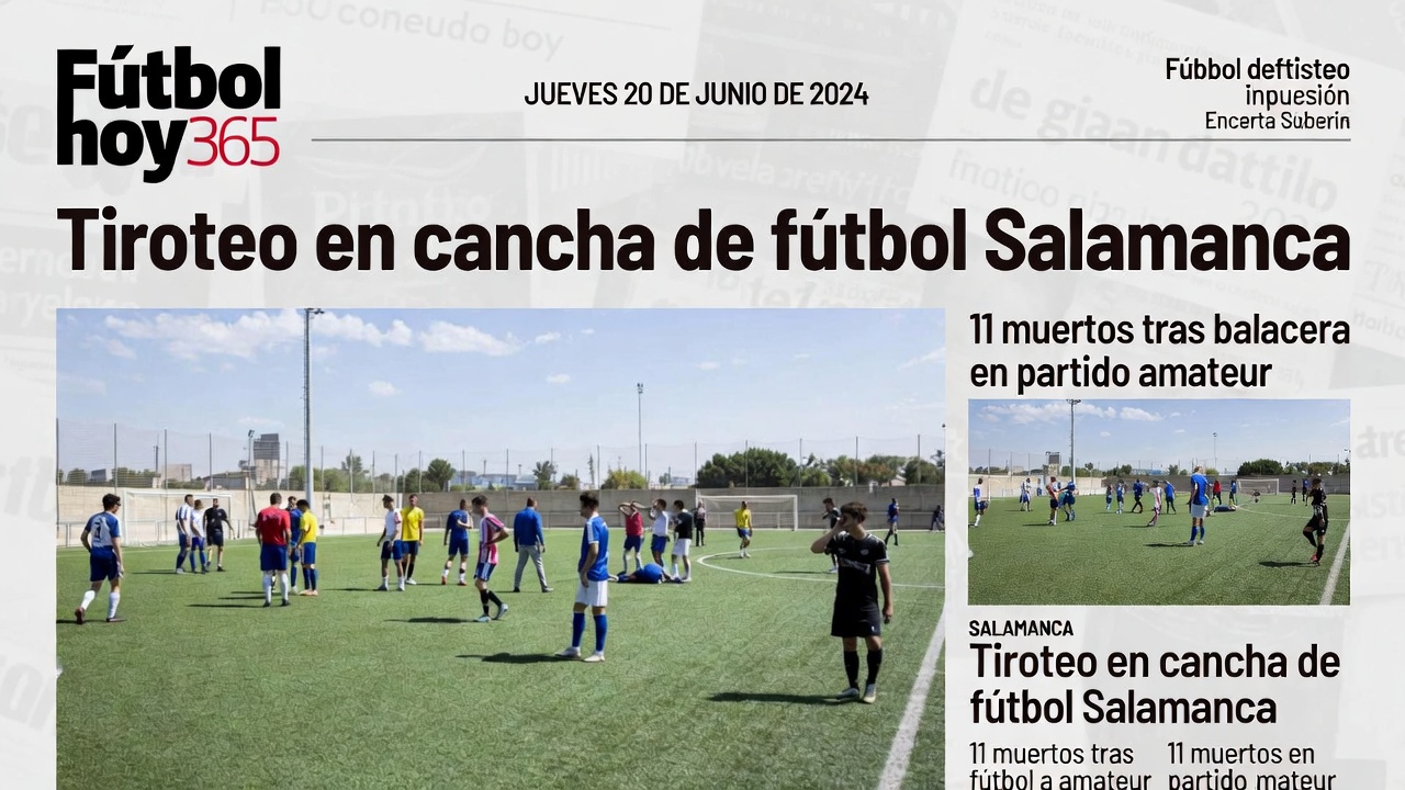Tiroteo Salamanca 11 muertos en campo de fútbol