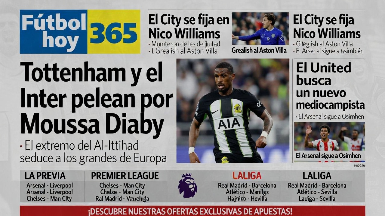 Tottenham Compite con Inter por Moussa Diaby de Al-Ittihad