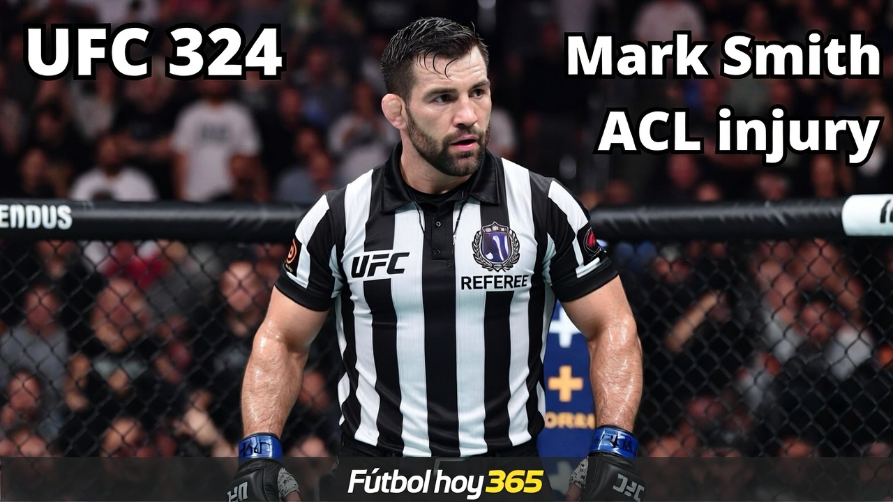 UFC 324 Árbitro Mark Smith Sufre Rotura de LCA, Confirma Dana White
