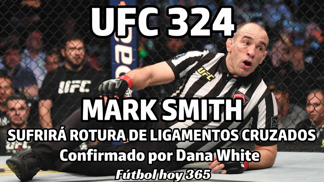 UFC 324 Árbitro Mark Smith Sufre Rotura de LCA, Confirma Dana White
