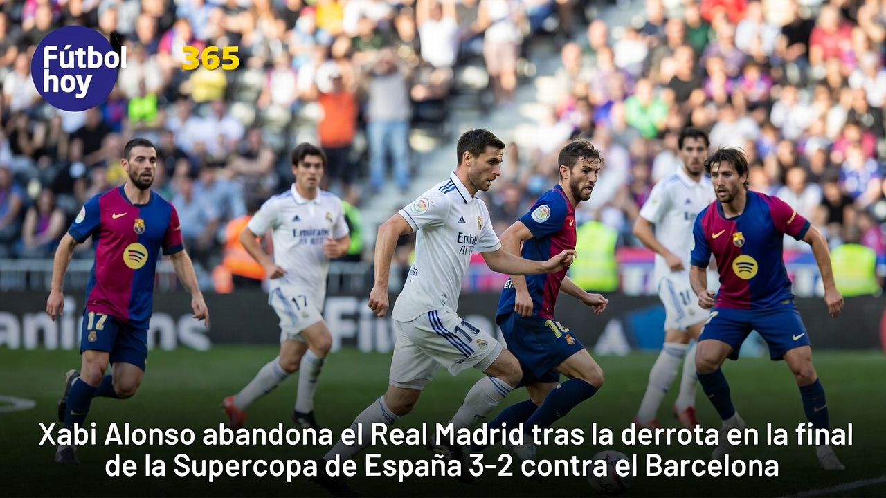 Xabi Alonso deja el Real Madrid tras derrota en la Supercopa