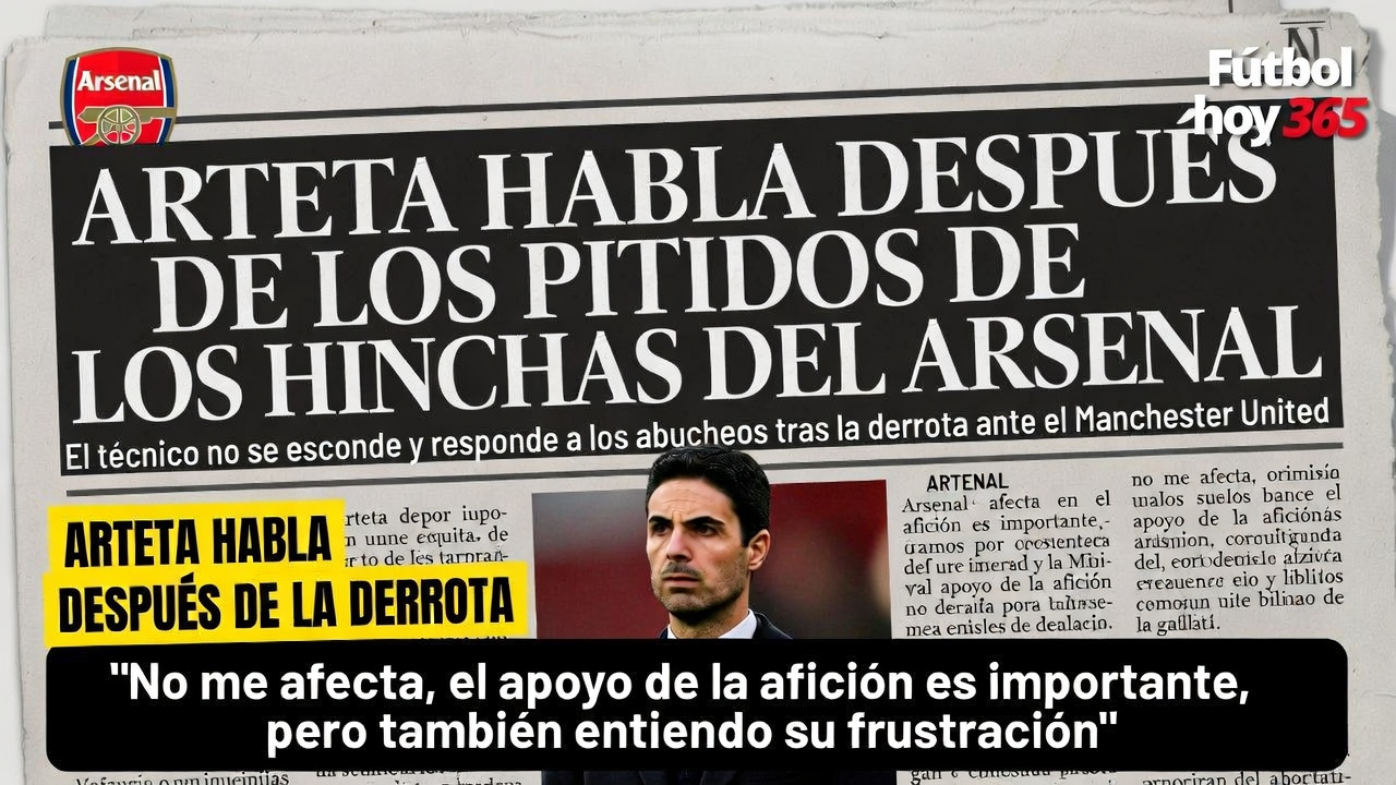 mikel-arteta-responde-abucheos-fans-arsenal-derrota-manchester-united