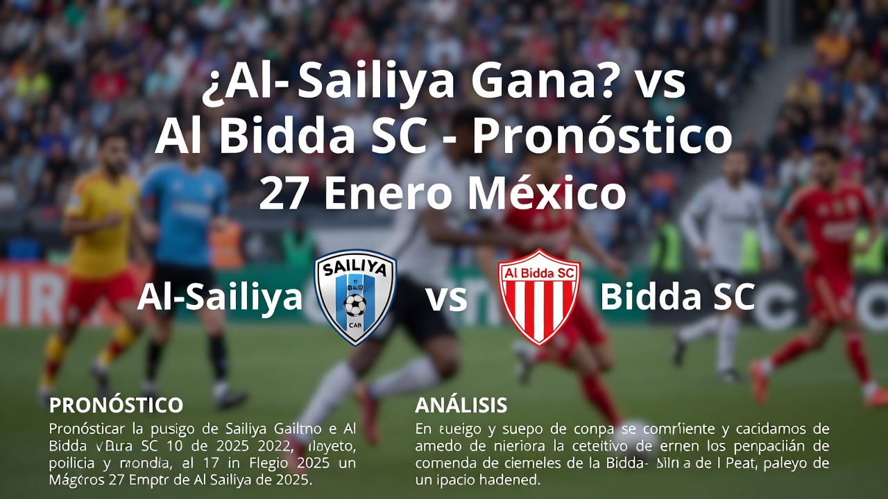 ¿Al-Sailiya Gana vs Al Bidda SC - Pronóstico 27 Enero México