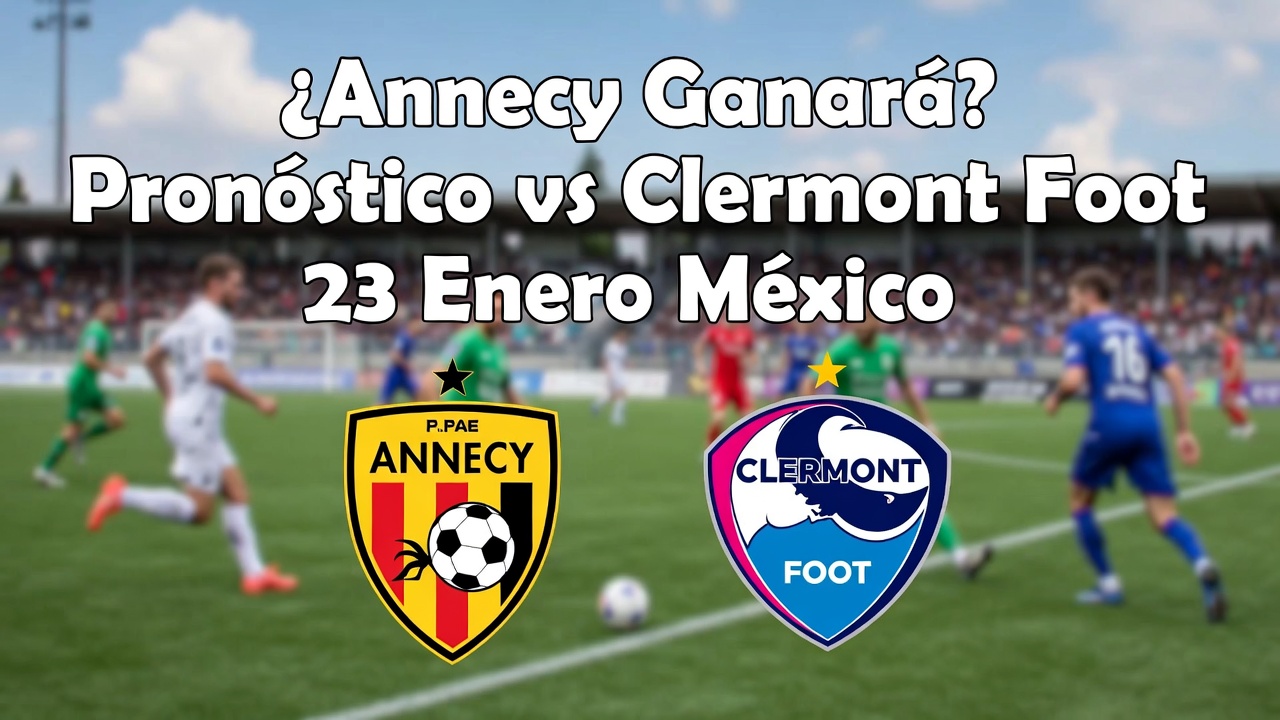¿Annecy Ganará Pronóstico vs Clermont Foot 23 Enero México