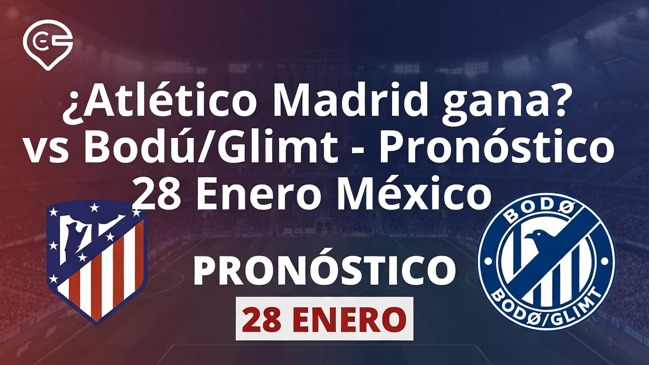 ¿Atlético Madrid gana vs BodøGlimt - Pronóstico 28 Enero México