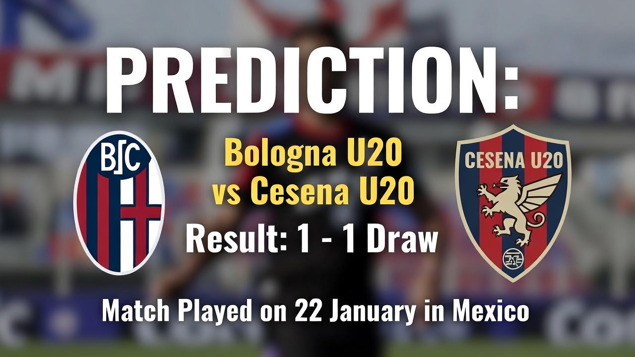 ¿Bologna U20 o Cesena U20 Pronóstico y Resultado 22 Enero México