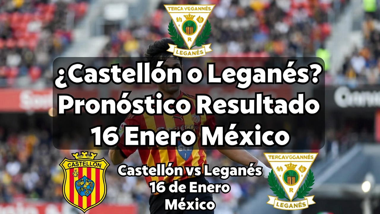 ¿Castellón o Leganés Pronóstico Resultado 16 Enero México