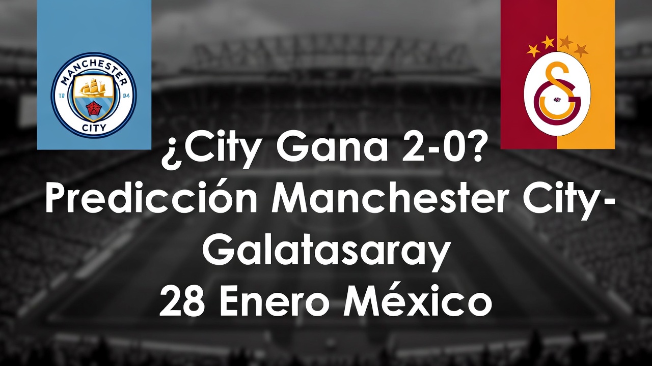 ¿City Gana 2-0 Predicción Manchester City-Galatasaray 28 Enero México
