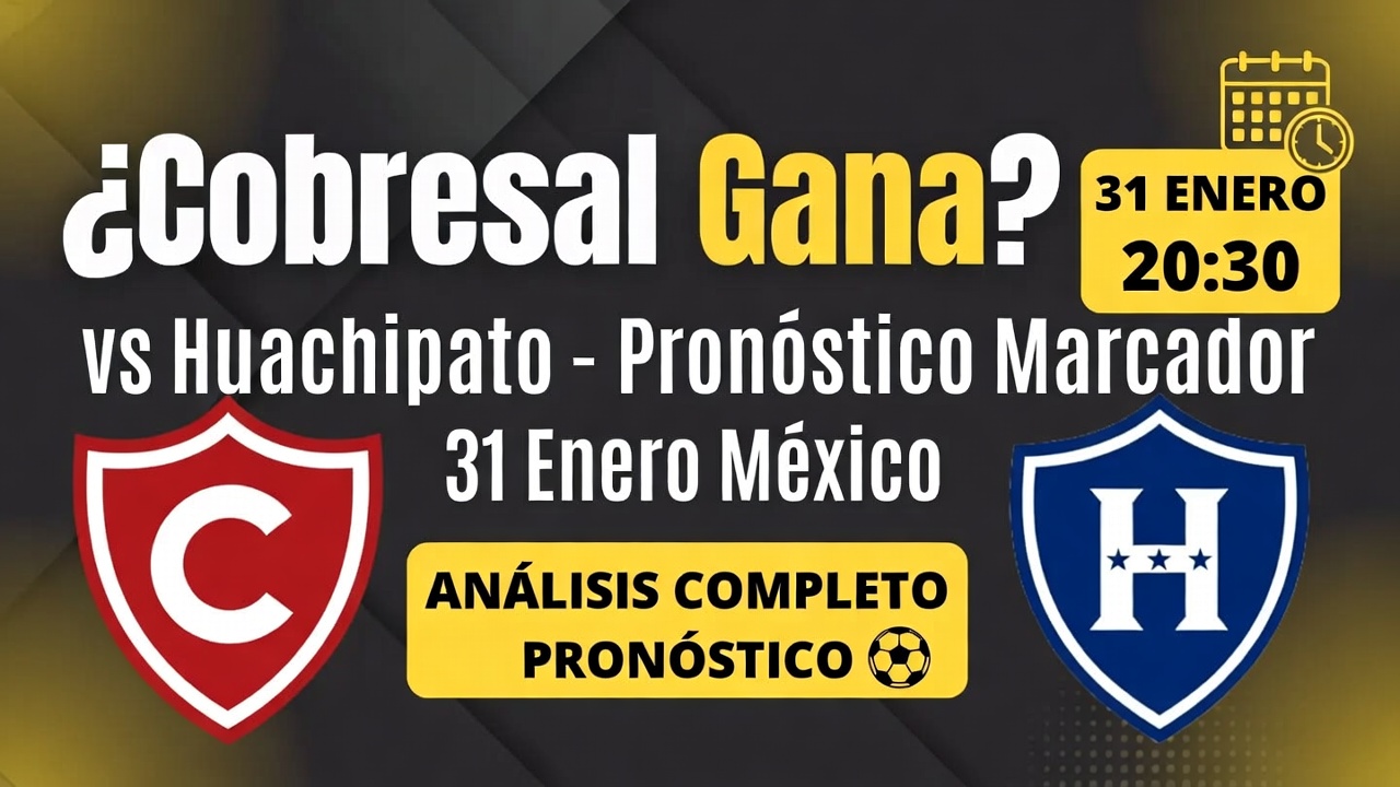 ¿Cobresal Gana? vs Huachipato - Pronóstico Marcador 31 Enero México