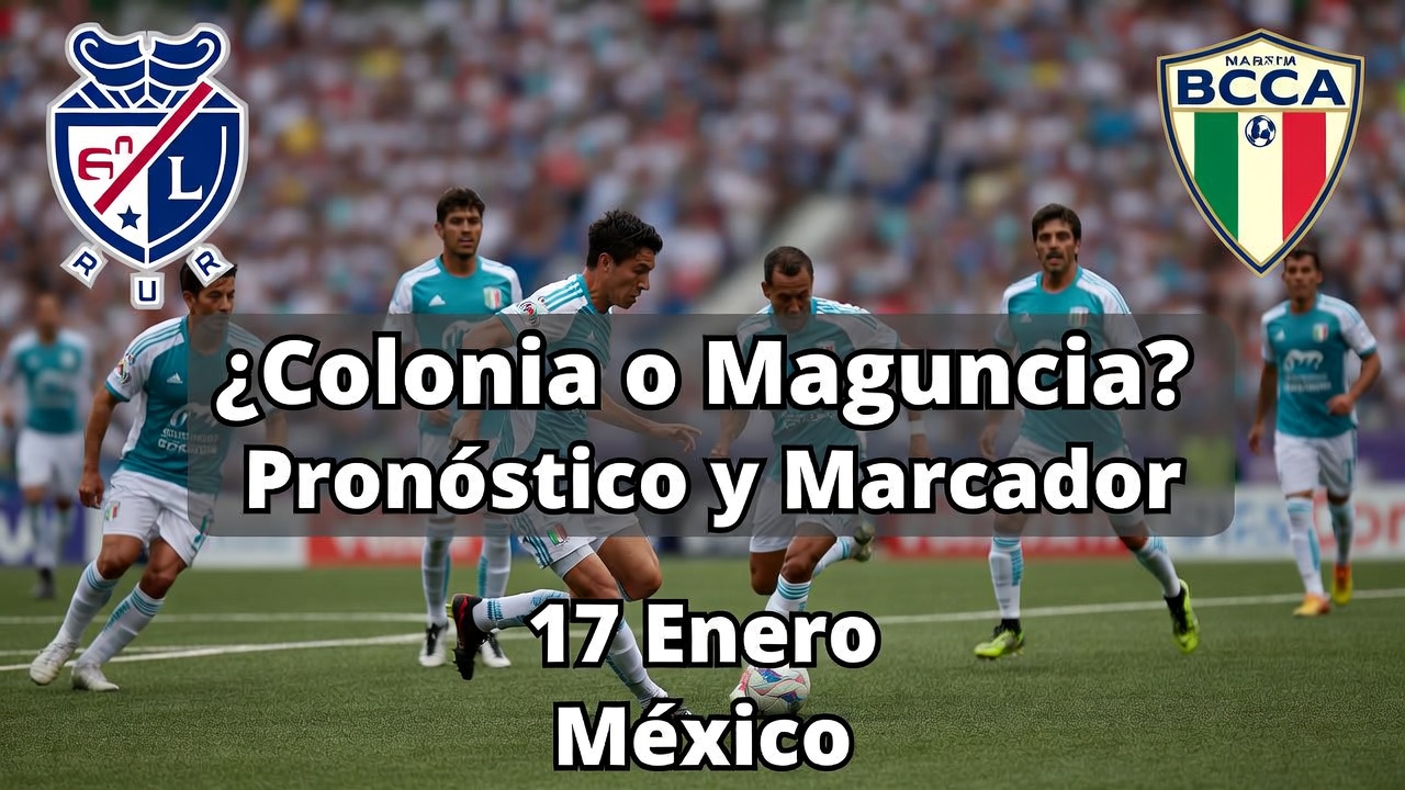 ¿Colonia o Maguncia Pronóstico y Marcador 17 Enero México