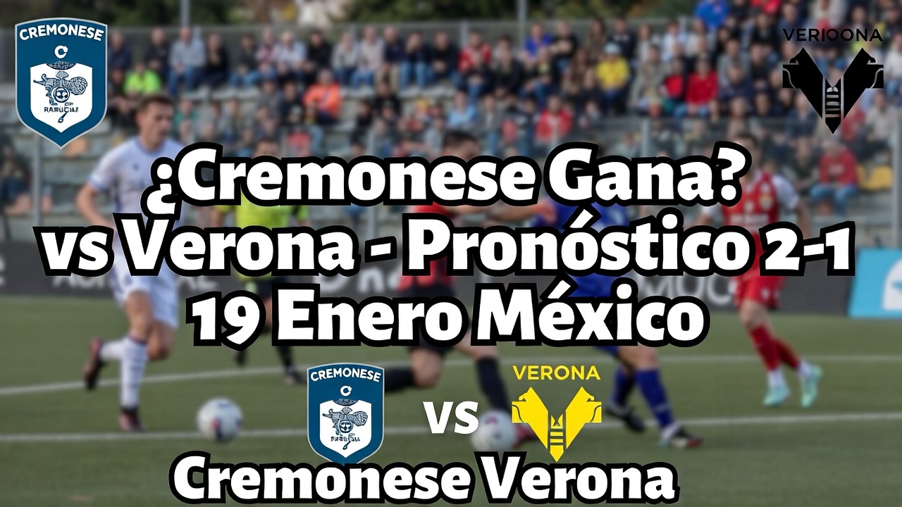 ¿Cremonese Gana vs Verona - Pronóstico 2-1 19 Enero México
