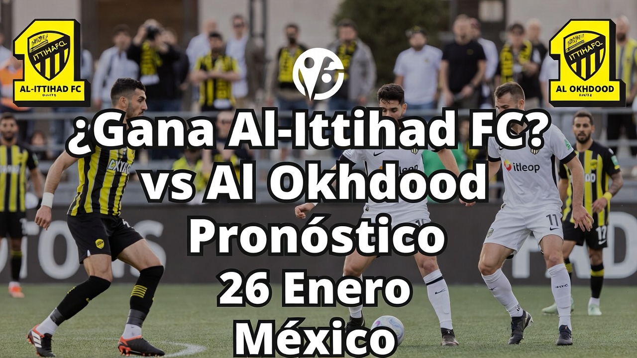 ¿Gana Al-Ittihad FC vs Al Okhdood Pronóstico 26 Enero México