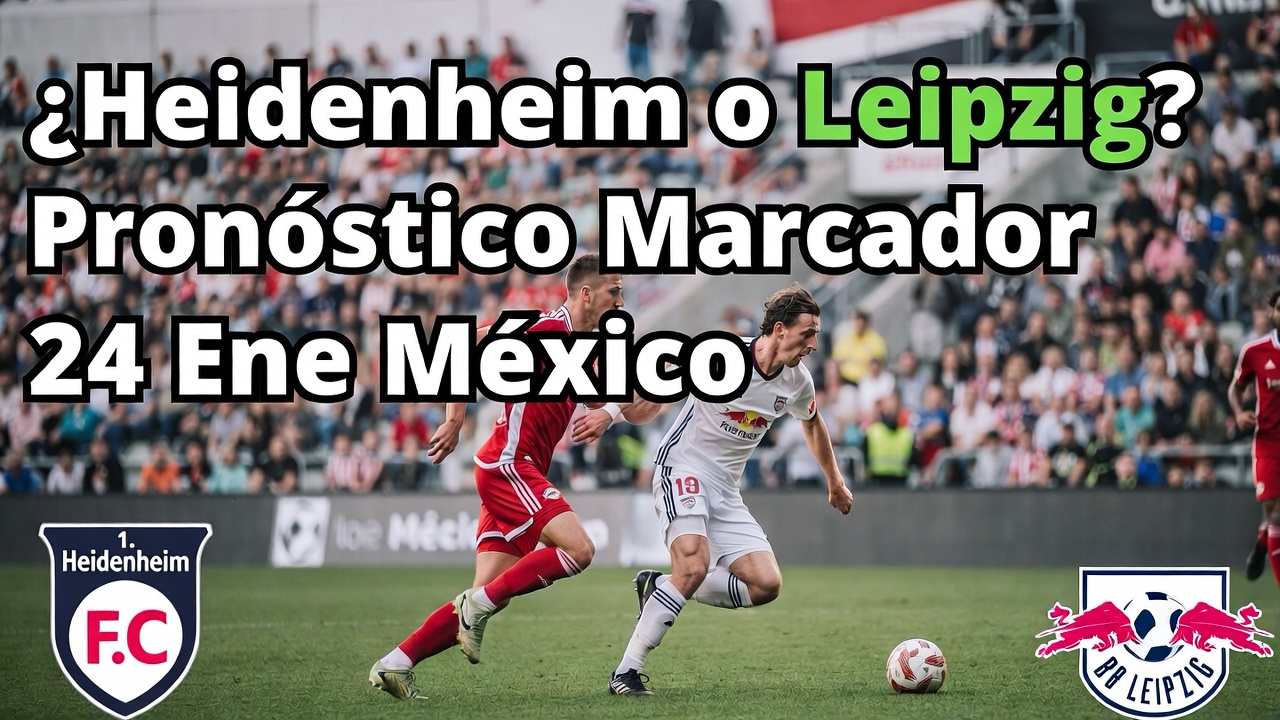 ¿Heidenheim o Leipzig Pronóstico Marcador 24 Ene México