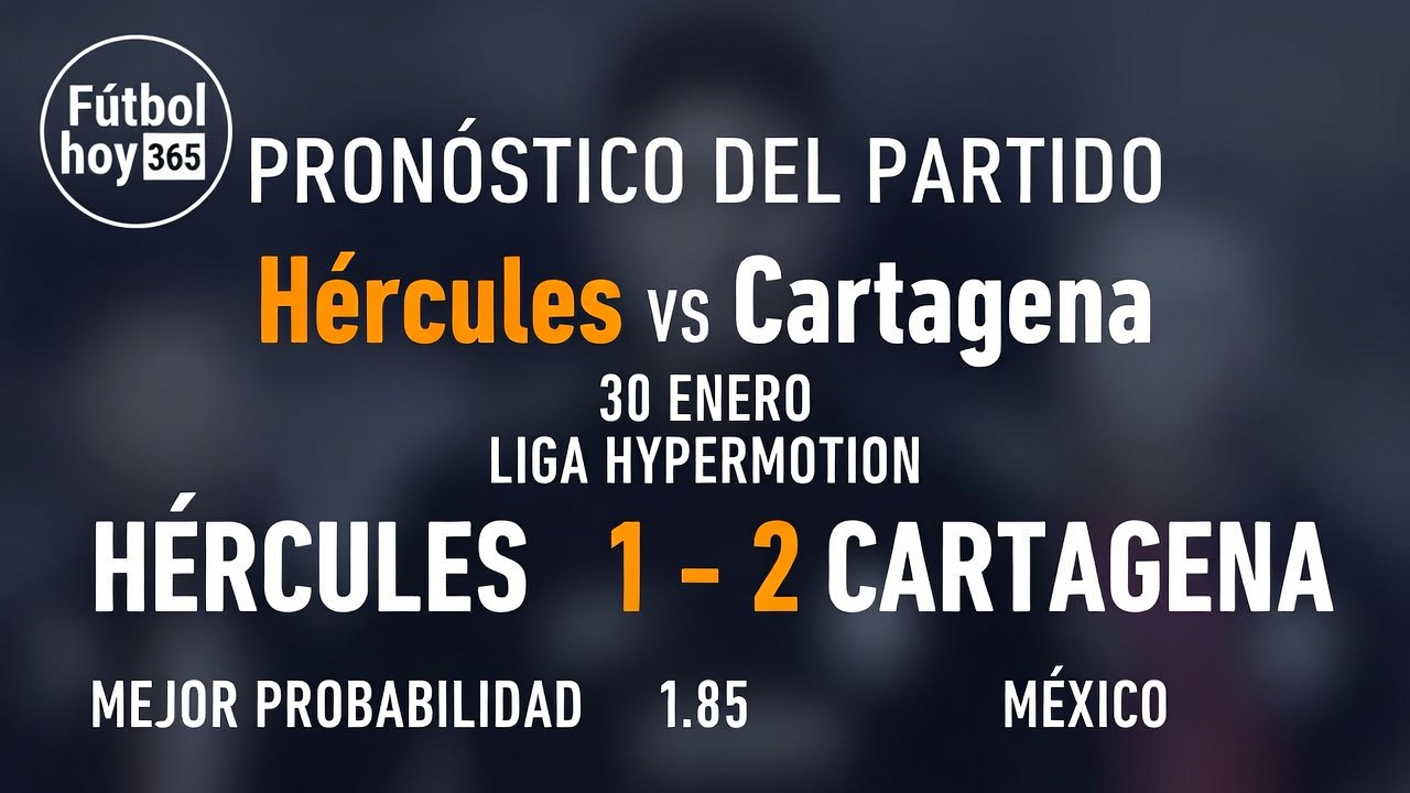 ¿Hércules o Cartagena Pronóstico y Marcador 30 Enero México
