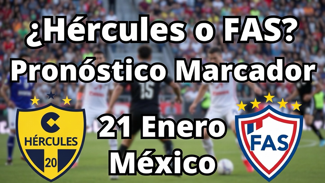 ¿Hércules o FAS Pronóstico Marcador 21 Enero México