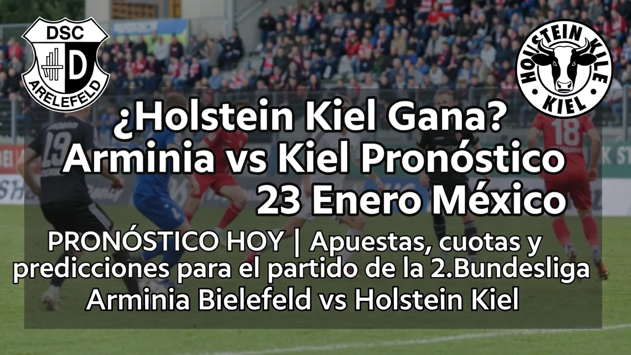 ¿Holstein Kiel Gana Arminia vs Kiel Pronóstico 23 Enero México