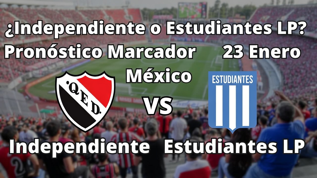 ¿Independiente o Estudiantes LP Pronóstico Marcador 23 Enero México