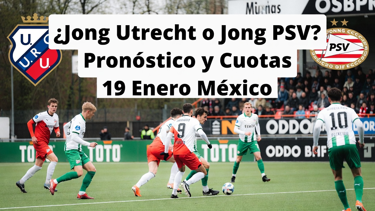¿Jong Utrecht o Jong PSV Pronóstico y Cuotas 19 Enero México