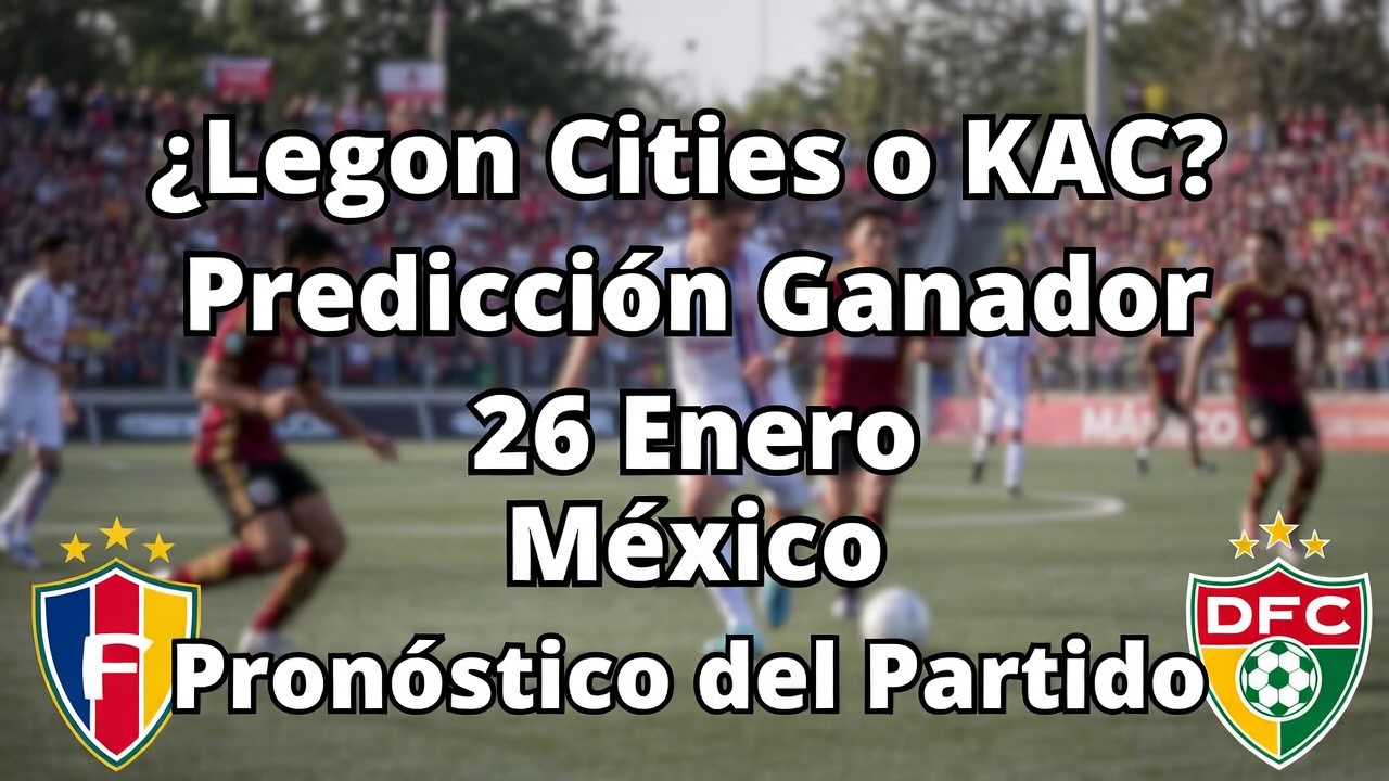 ¿Legon Cities o KAC Predicción Ganador 26 Enero México