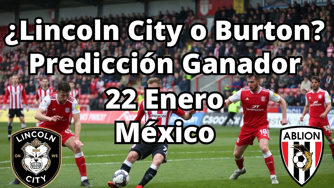¿Lincoln City o Burton Predicción Ganador 22 Enero México