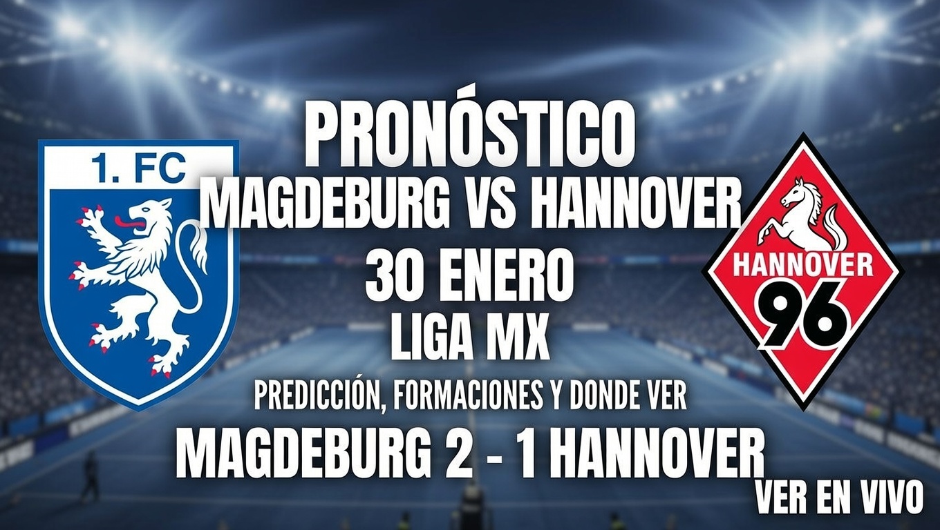¿Magdeburg Gana Pronóstico vs Hannover 30 Enero México