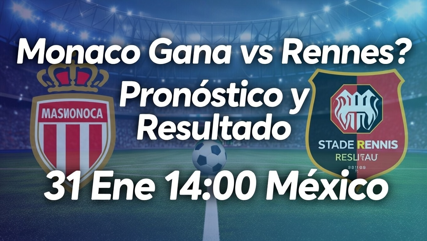 ¿Monaco Gana vs Rennes Pronóstico y Resultado 31 Ene 1400 México