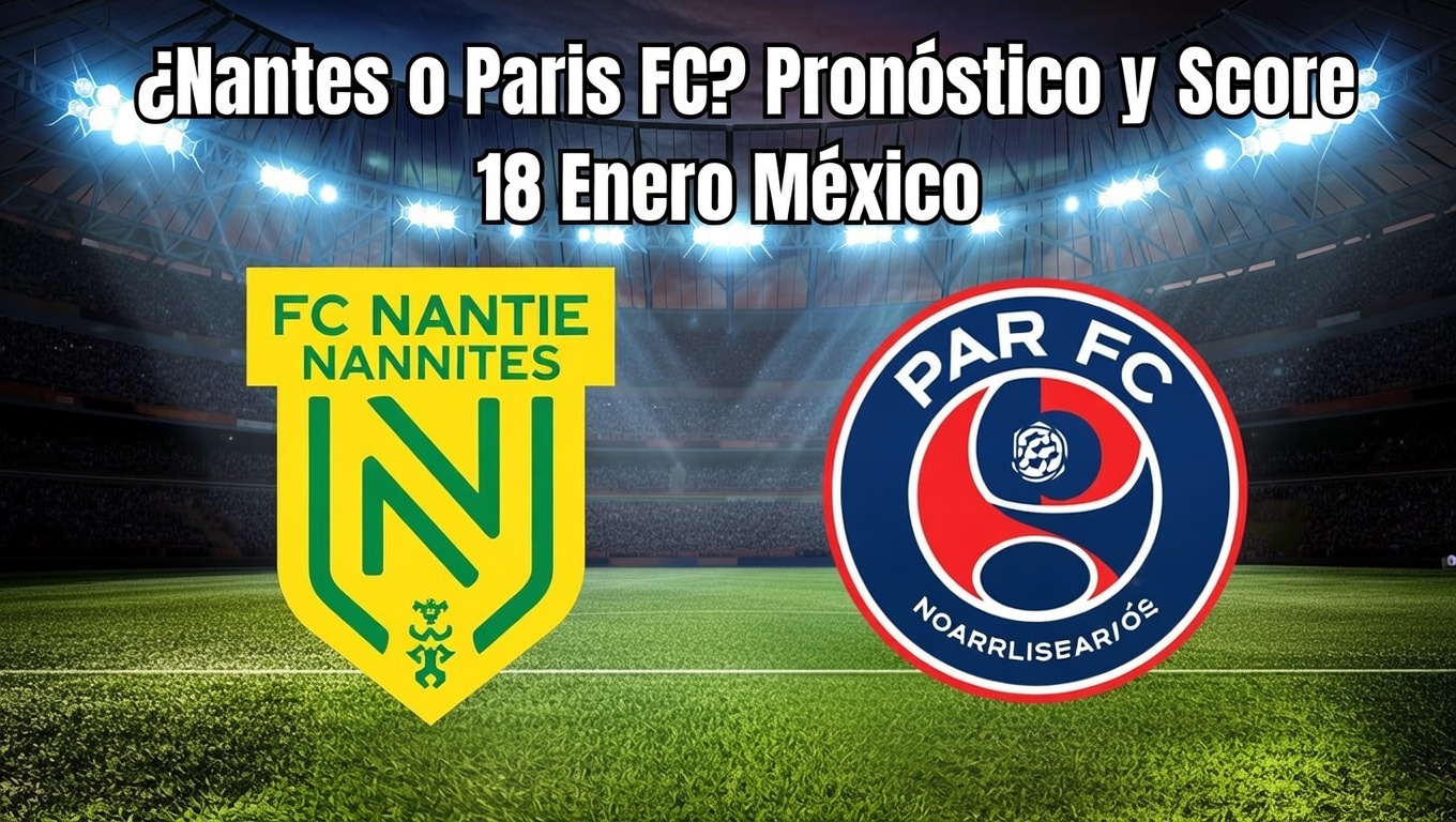 ¿Nantes o Paris FC Pronóstico y Score 18 Enero México