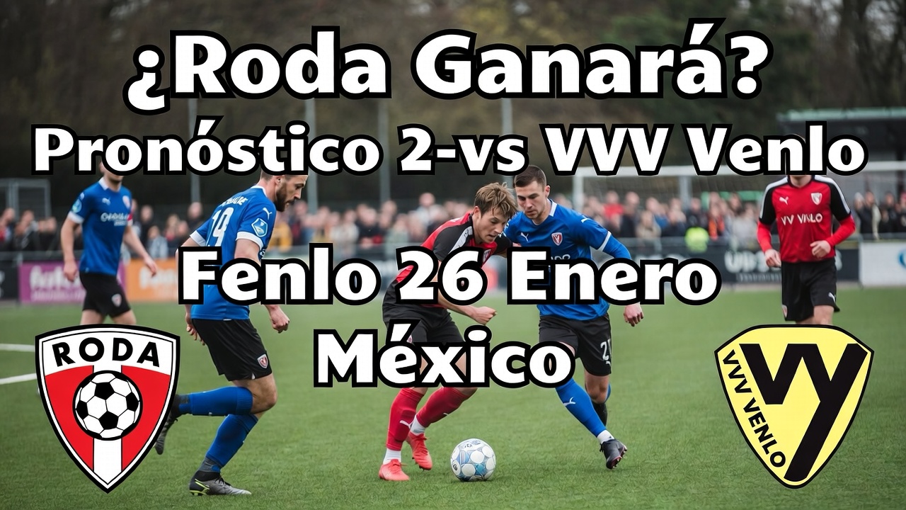 ¿Roda Ganará Pronóstico 2-1 vs VVV Venlo 26 Enero México