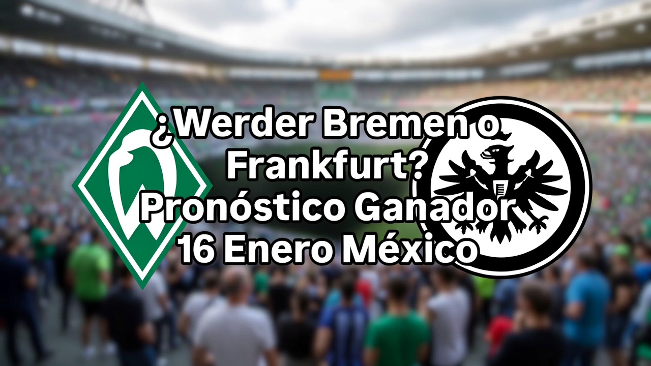 ¿Werder Bremen o Frankfurt Pronóstico Ganador 16 Enero México
