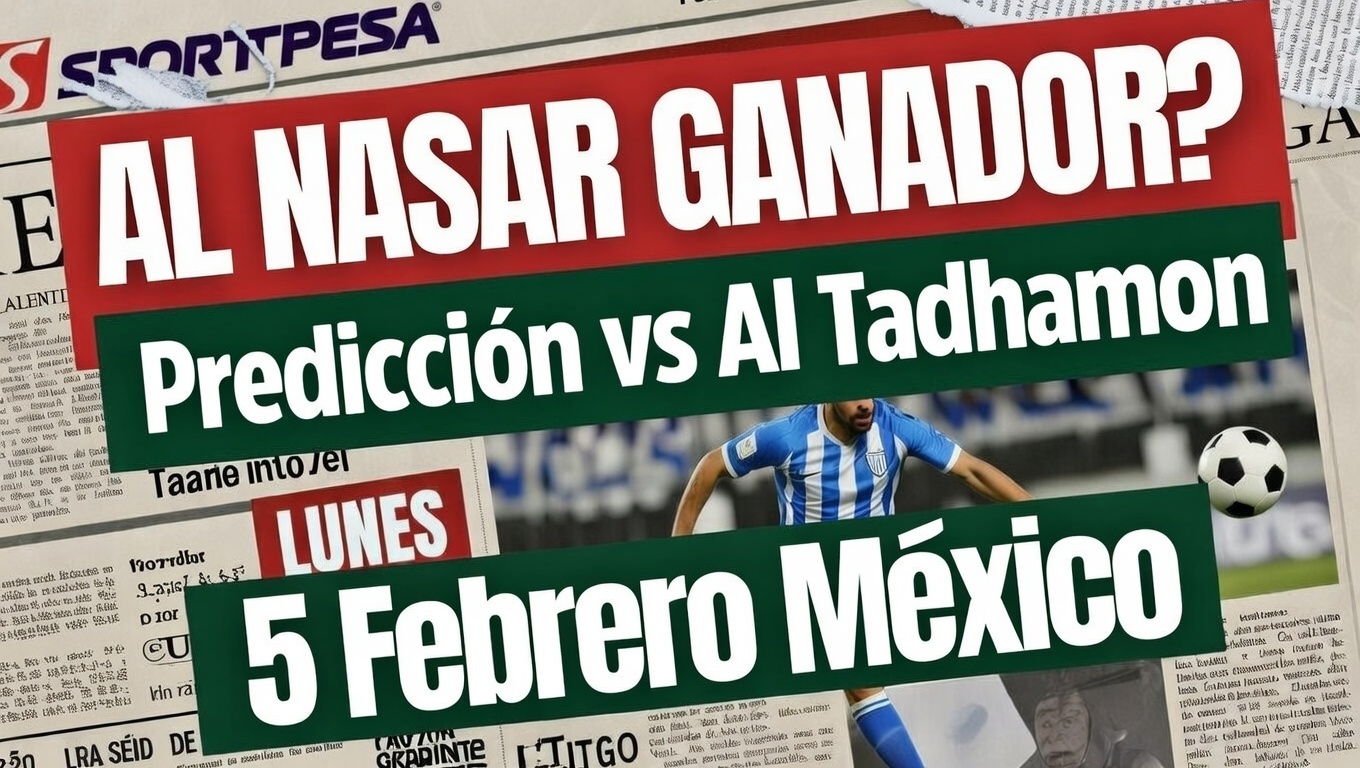 Al Nasar Ganador Predicción vs Al Tadhamon 5 Febrero México
