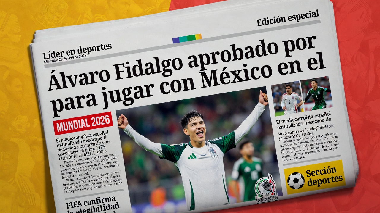 Álvaro Fidalgo aprobado por FIFA para jugar con México en el Mundial 2026
