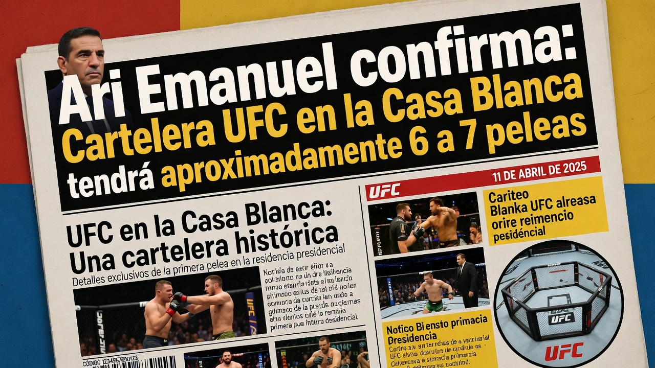 Ari Emanuel confirma Cartelera UFC en la Casa Blanca tendrá aproximadamente 6 a 7 peleas
