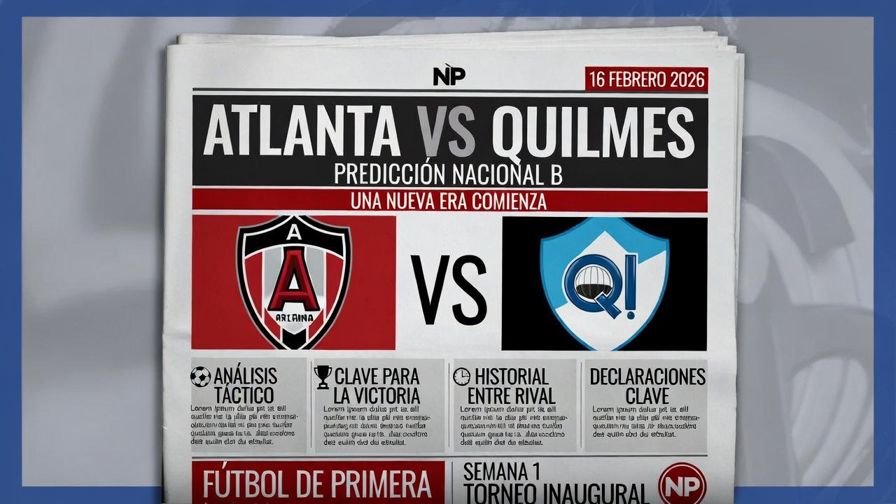 Atlanta vs Quilmes Prediccion Nacional B 16 Febrero 2026