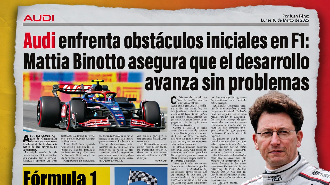 Audi enfrenta obstáculos iniciales en F1 Mattia Binotto asegura que el desarrollo avanza sin problemas