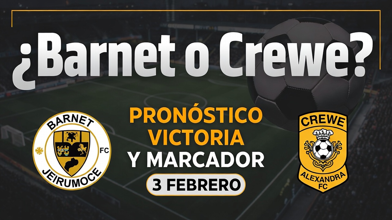 Barnet o Crewe Pronóstico Victoria y Marcador 3 Febrero