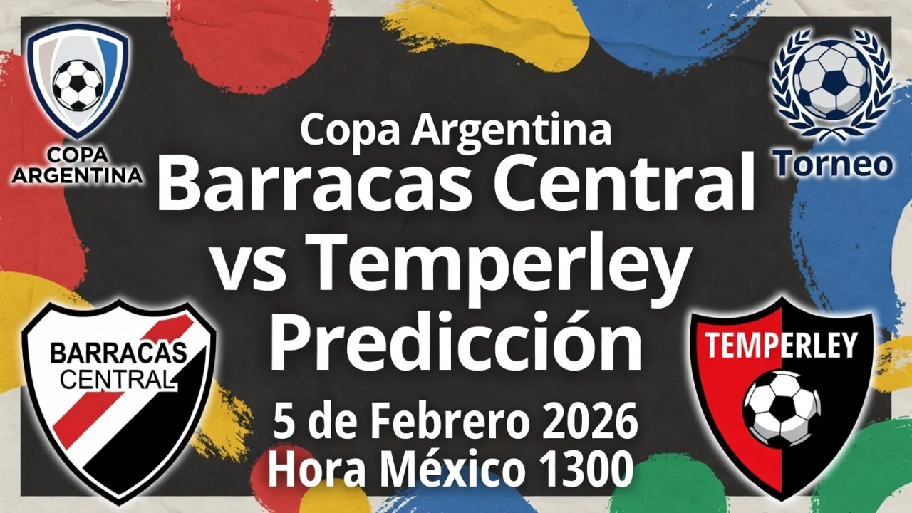 Barracas Central vs Temperley Predicción Copa Argentina 5 Febrero 2026