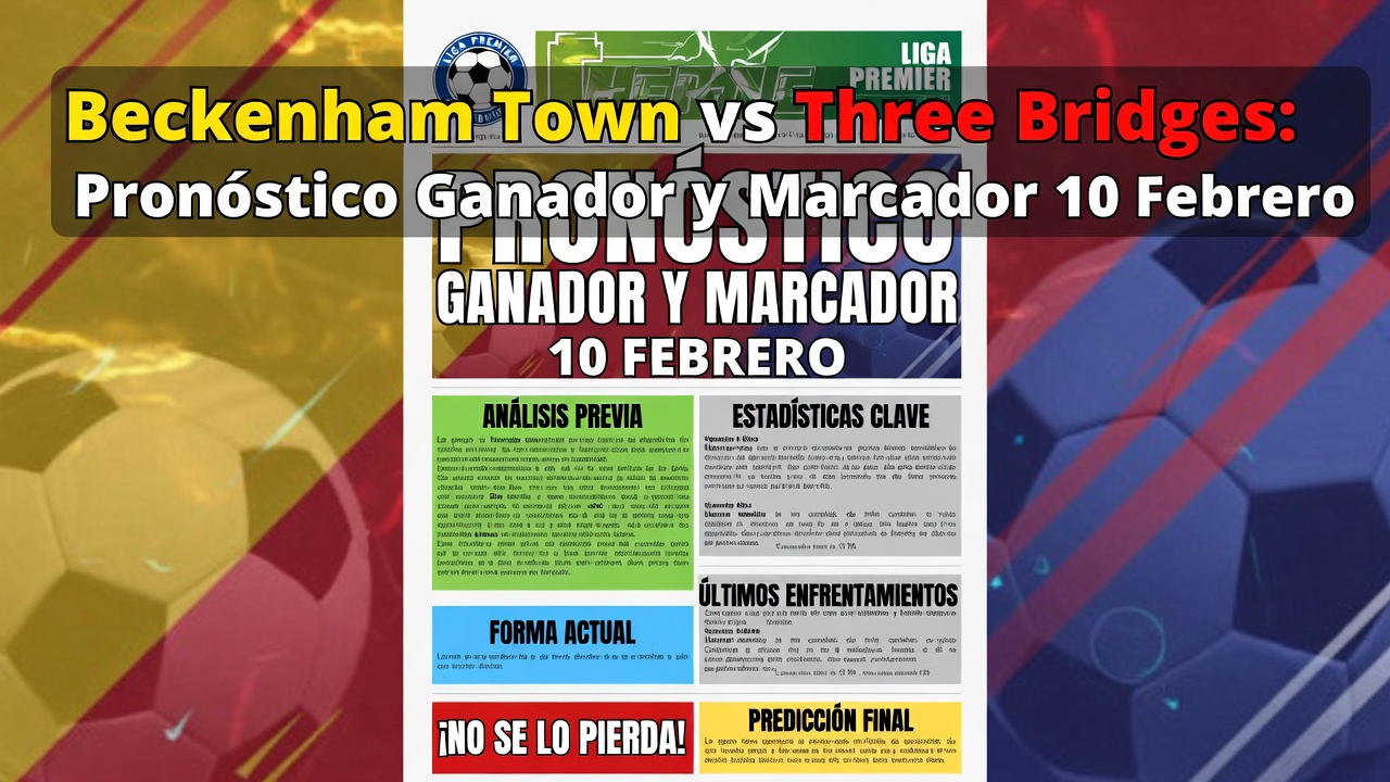 Beckenham Town vs Three Bridges Pronóstico Ganador y Marcador 10 Febrero