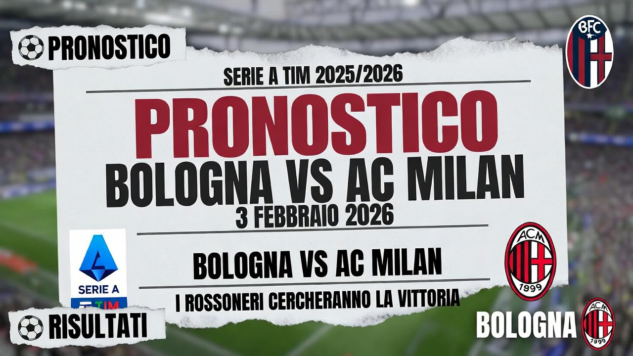 Bologna vs AC Milan Pronostico Serie A 3 febrero 2026
