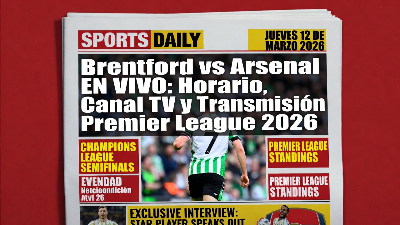 Brentford vs Arsenal EN VIVO Horario, Canal TV y Transmisión Premier League 2026