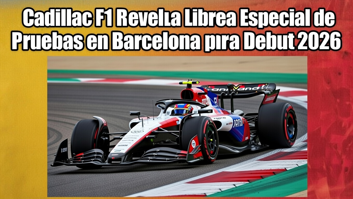Cadillac F1 Revela Librea Especial de Pruebas en Barcelona para Debut 2026