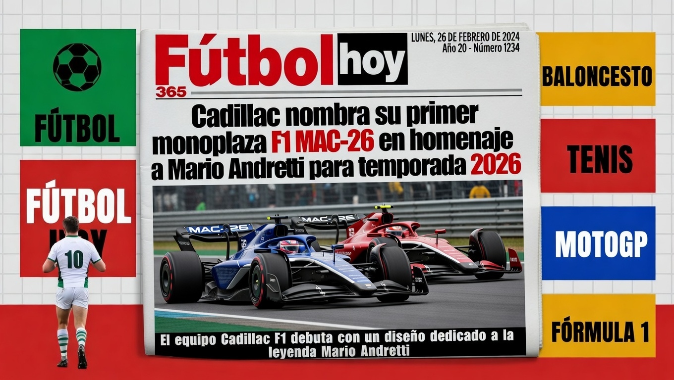 Cadillac nombra su primer monoplaza F1 MAC-26 en homenaje a Mario Andretti para temporada 2026